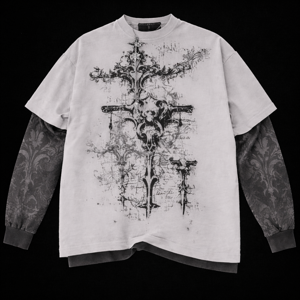 Camiseta "Skull" Manga Larga (Unisex)