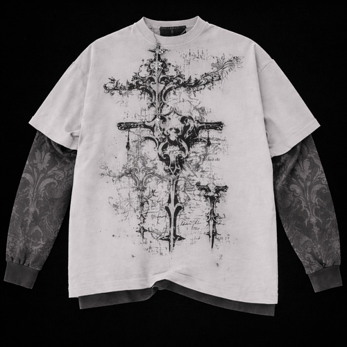 Camiseta "Skull" Manga Larga